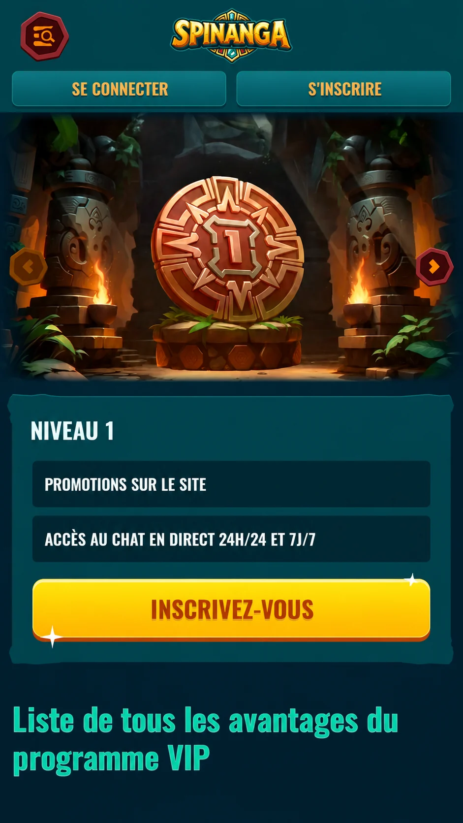 Spinanga VIP level 1