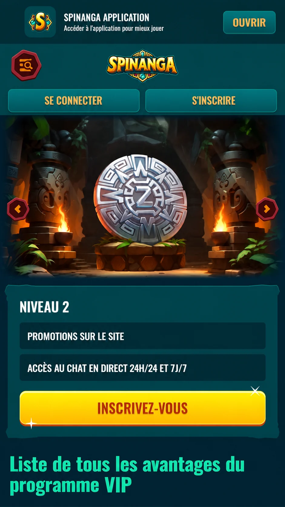 Spinanga VIP level 2
