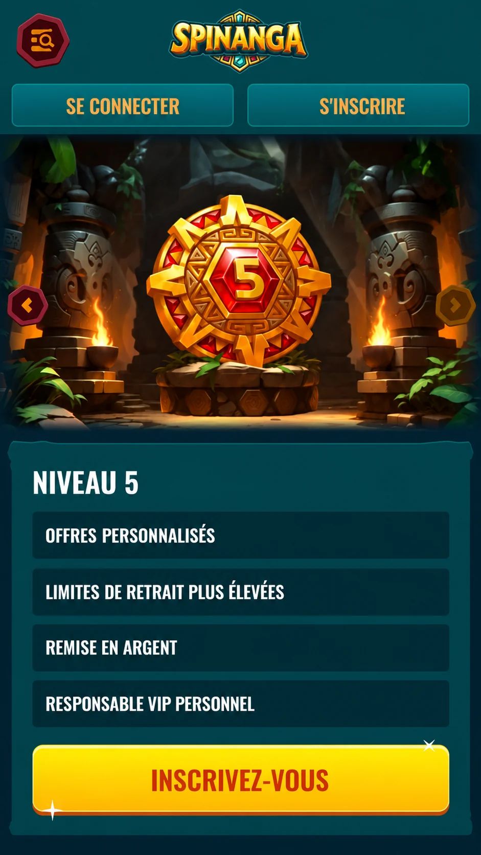 Spinanga VIP level 5